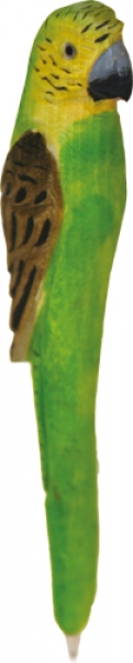 Holzkuli Wellensittich, grün